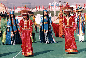 蒙古族服饰展示