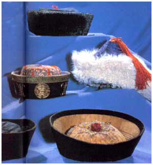 蒙古族各式帽子