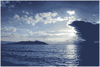 海边落日
